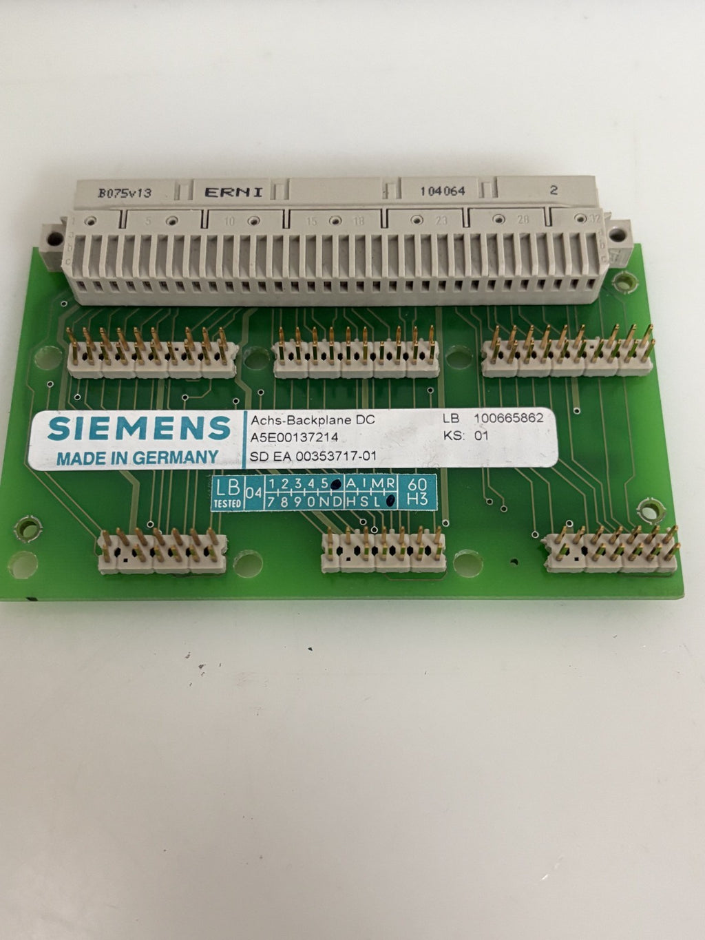 SIEMENS BACK PLANE CIRCUIT BOARD 00353717-01