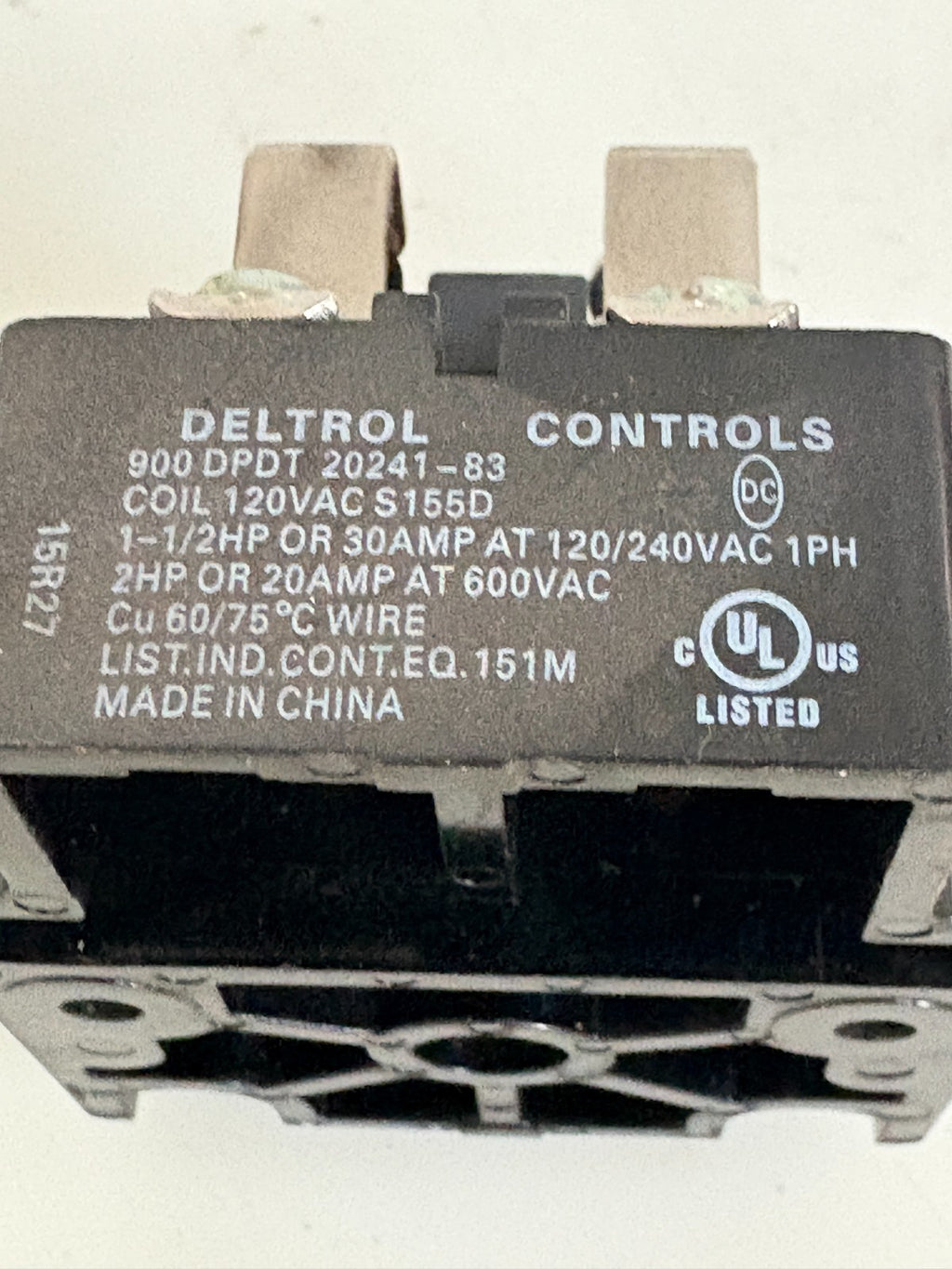 DELTROL CONTROLS CONTACTOR COIL 900 DPDT 20241-83