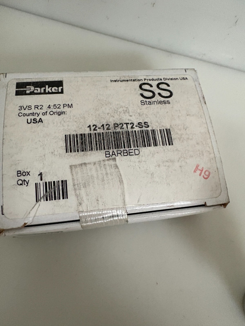 PARKER HANNIFIN S.STEEL PNEUMATIC FITTING 12-12 P2T2-SS