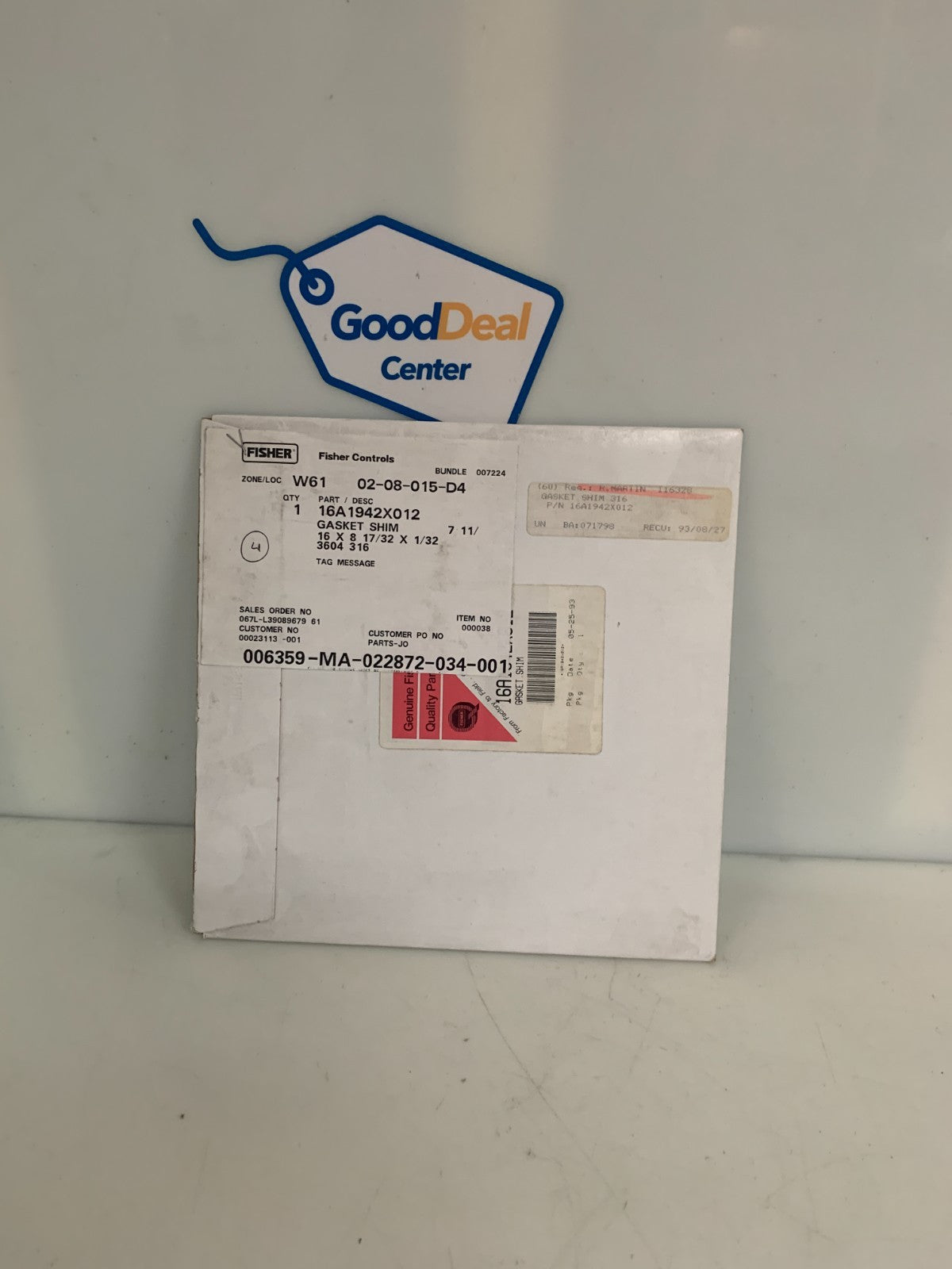 FISHER CONTROLS GASKET SHIM #16A1942X012