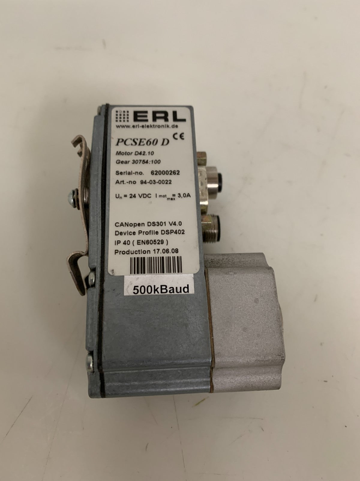 ERL PCSE 60 D MOTOR #94-03-00222