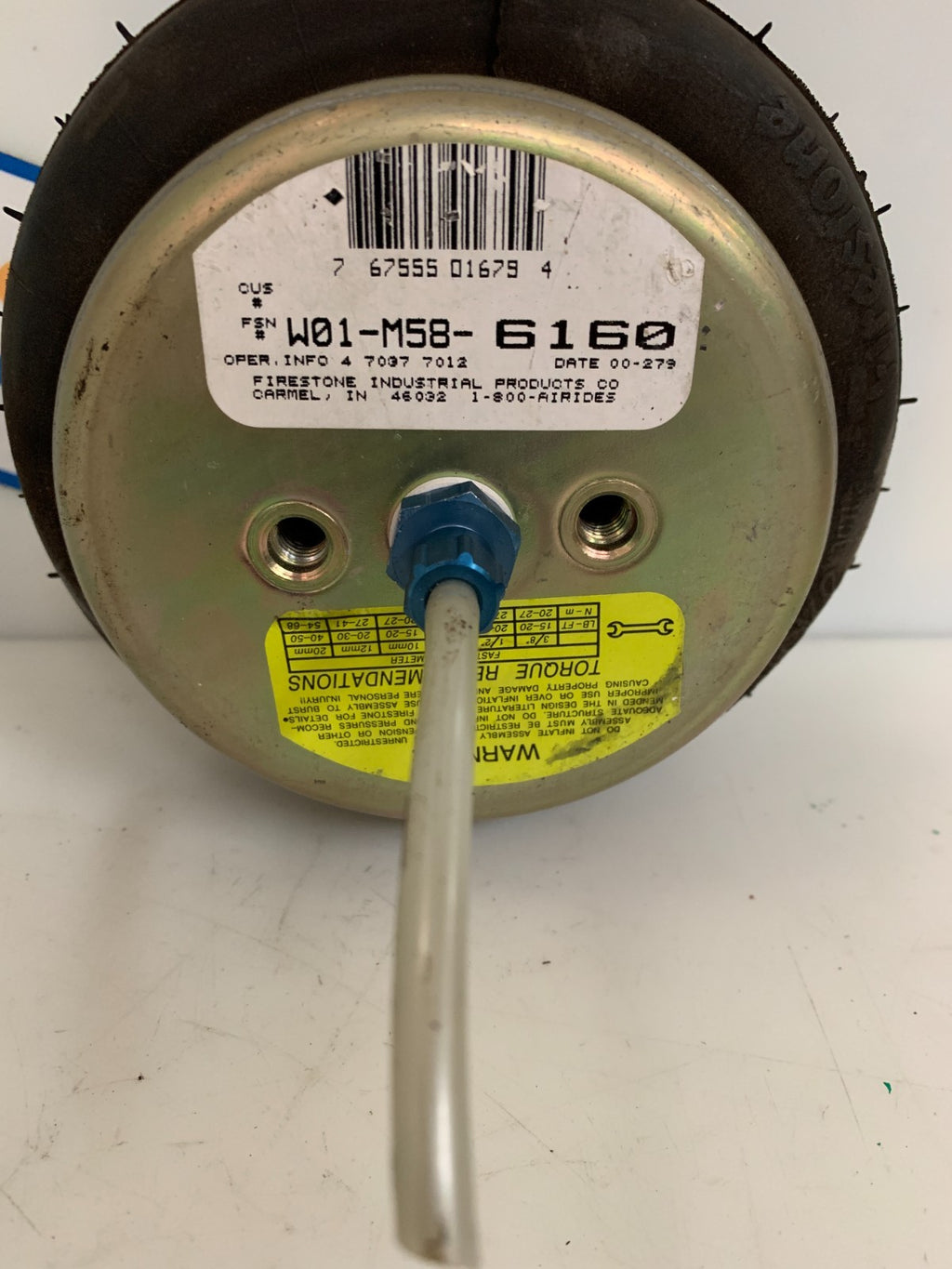 FIRESTONE PNEUMATIC BELLOW ACTUATOR W01-M58-61601