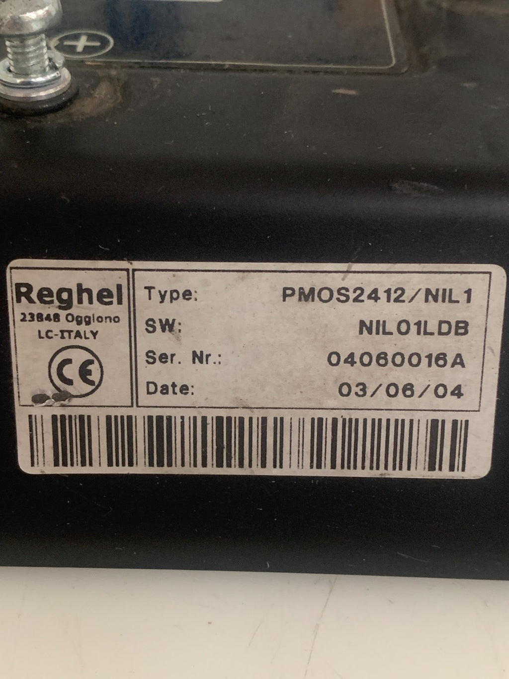 REGHEL CONTROLLER MODEL PMOS 2412/NIL 1