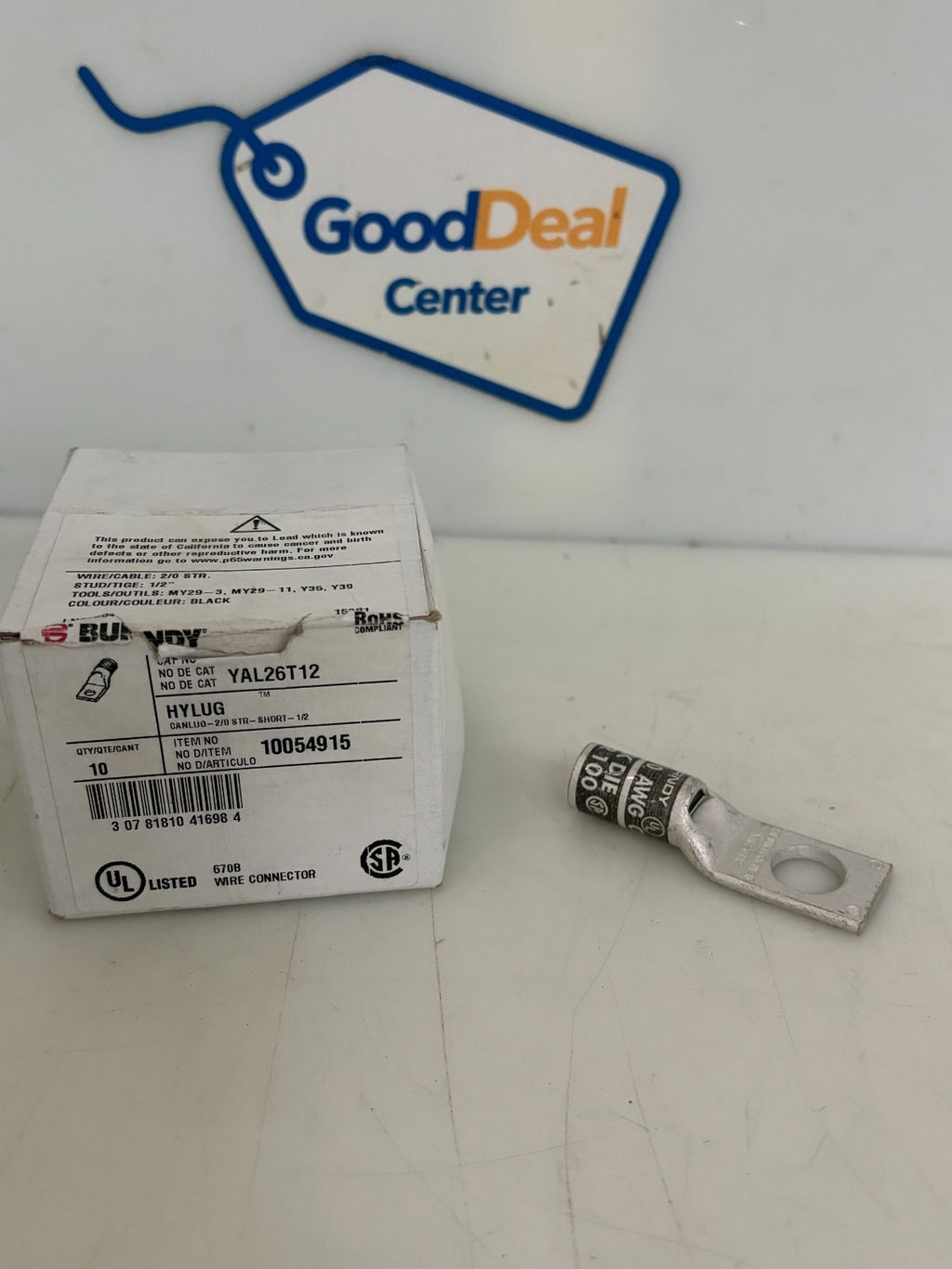 BURNDY HYLUG COMPRESSION LUG YAL26T120