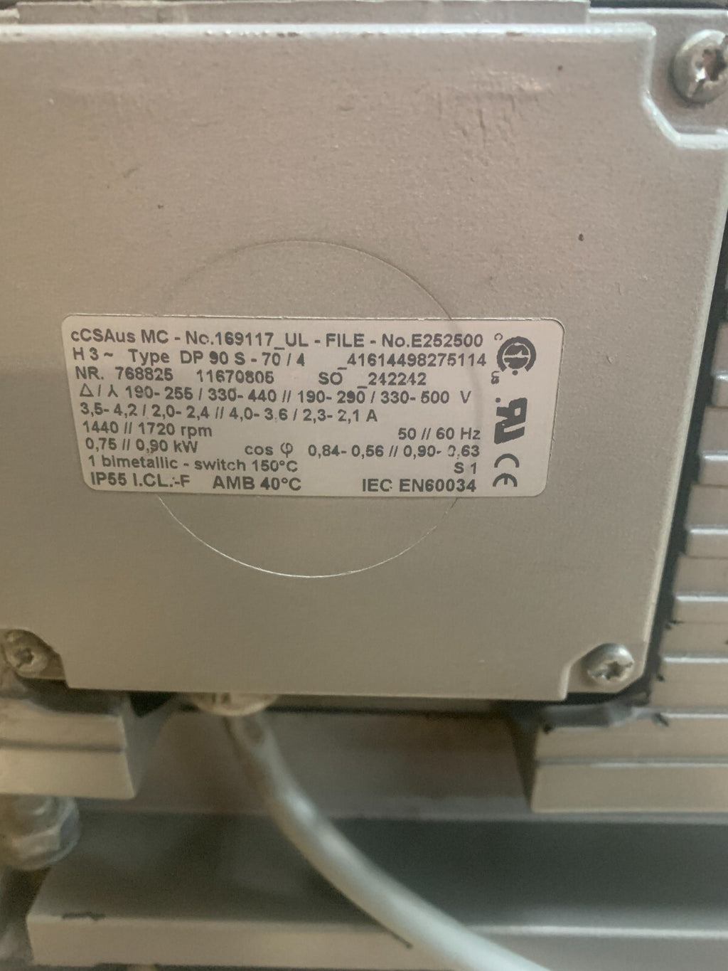 BECKER DP902-70/4 Vacuum Pump  SCHUBERT 169117 E252500