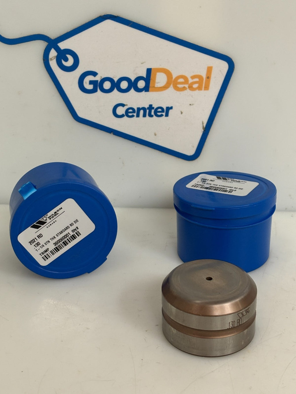 LOT OF 2 WILSON TOOLS 1 1/4" STANDARD RD DIE TRUMPF #2021 RD .130
