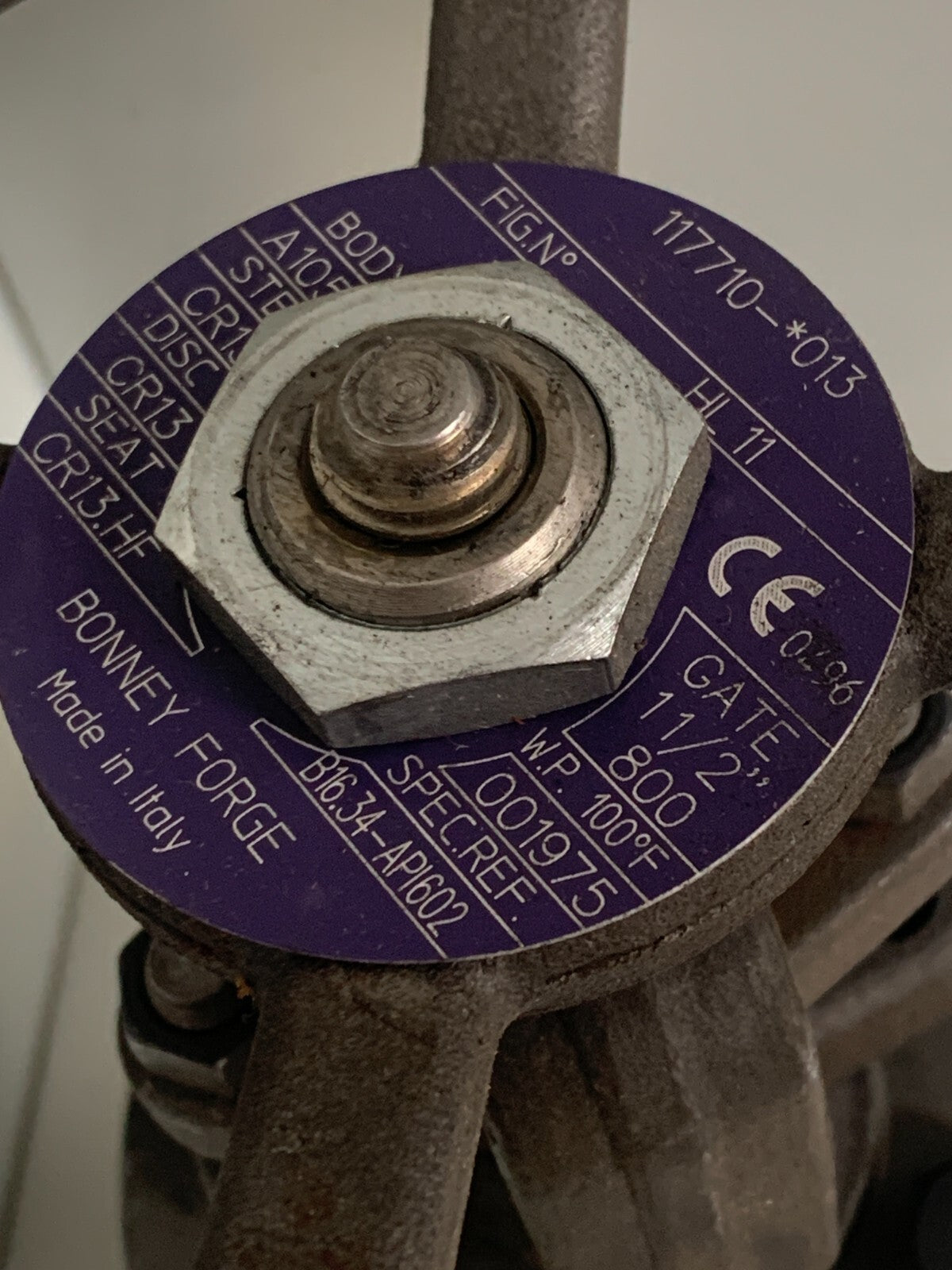 BONNEY FORGE 1 1/2 " IN LINE GATE VALVE 117710 - 013 HL113