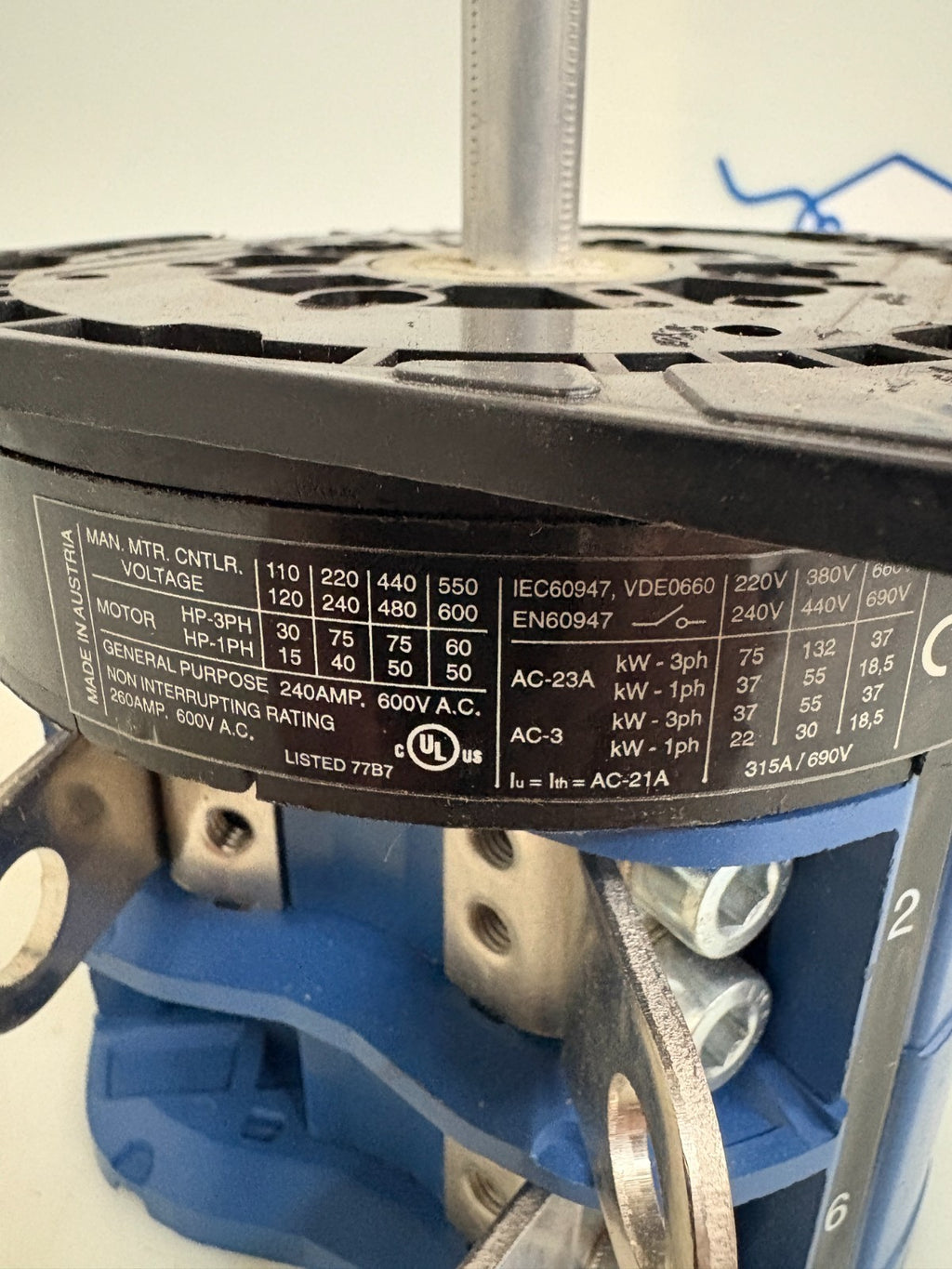 KRAUS & NAIMER ROTARY SWITCH C317 C11750