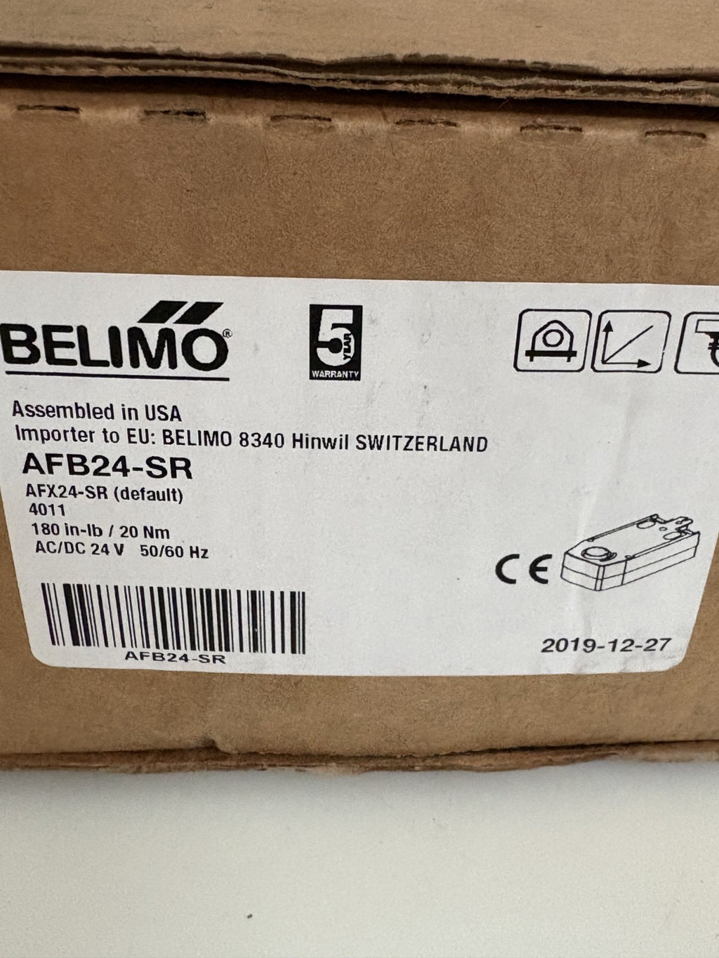 BELIMO ACTUATOR AFB24-SR2