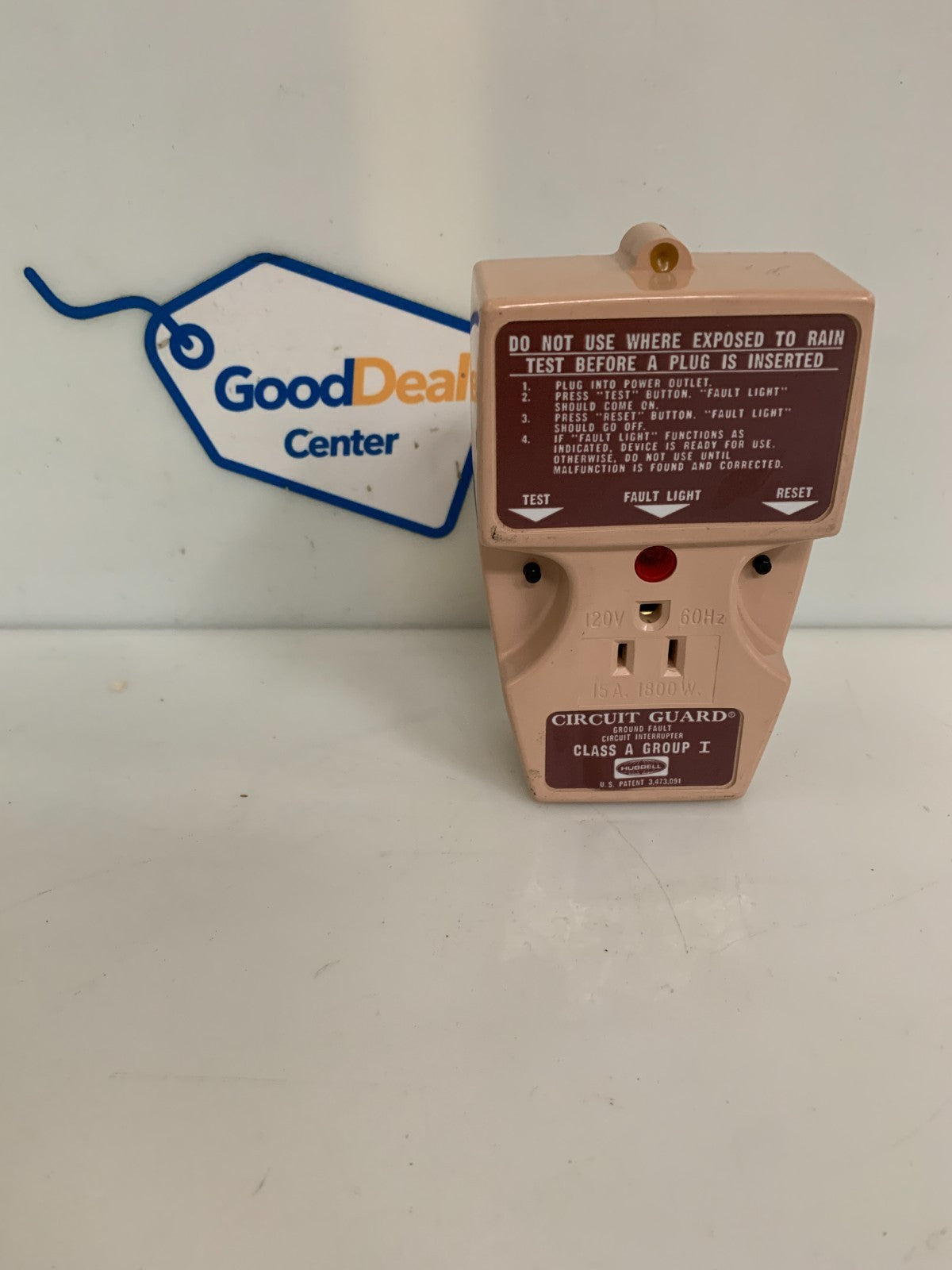 HUBBELL GROUND FAULT CIRCUIT GUARD GFP 115C