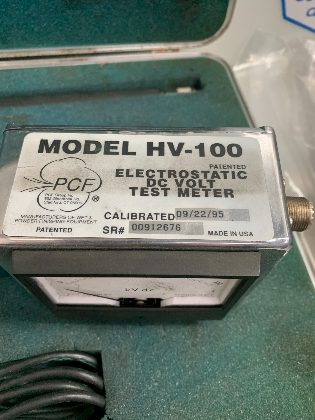 PCF ELECTROSTATIC DC VOLT TEST METER VINTAGE HV 1004
