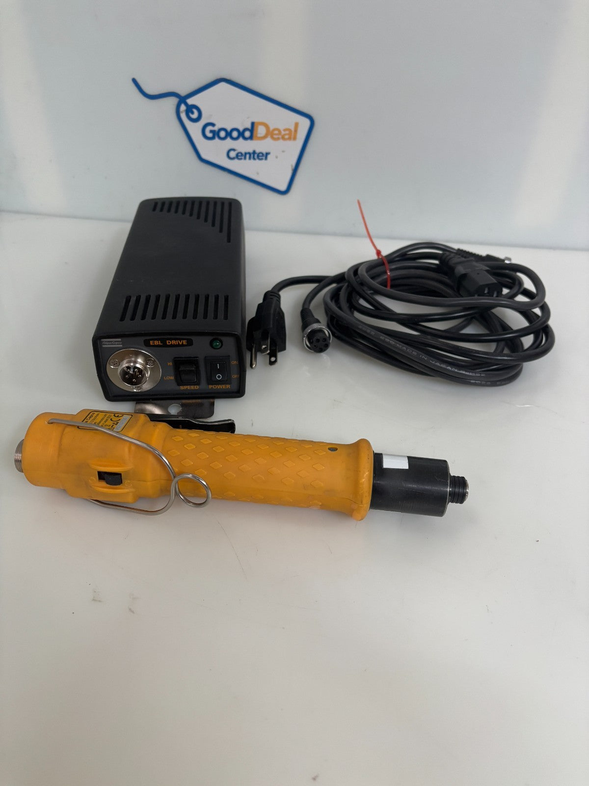 ATLAS COPCO ELECTRIC CLUTCH SCREW DRIVER EBL12 W/EBL DRIVE POWER SUPPLY