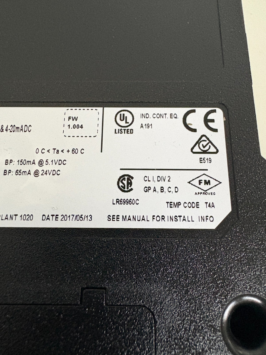 HONEYWELL ANALOG INPUT TK-IAH161 A