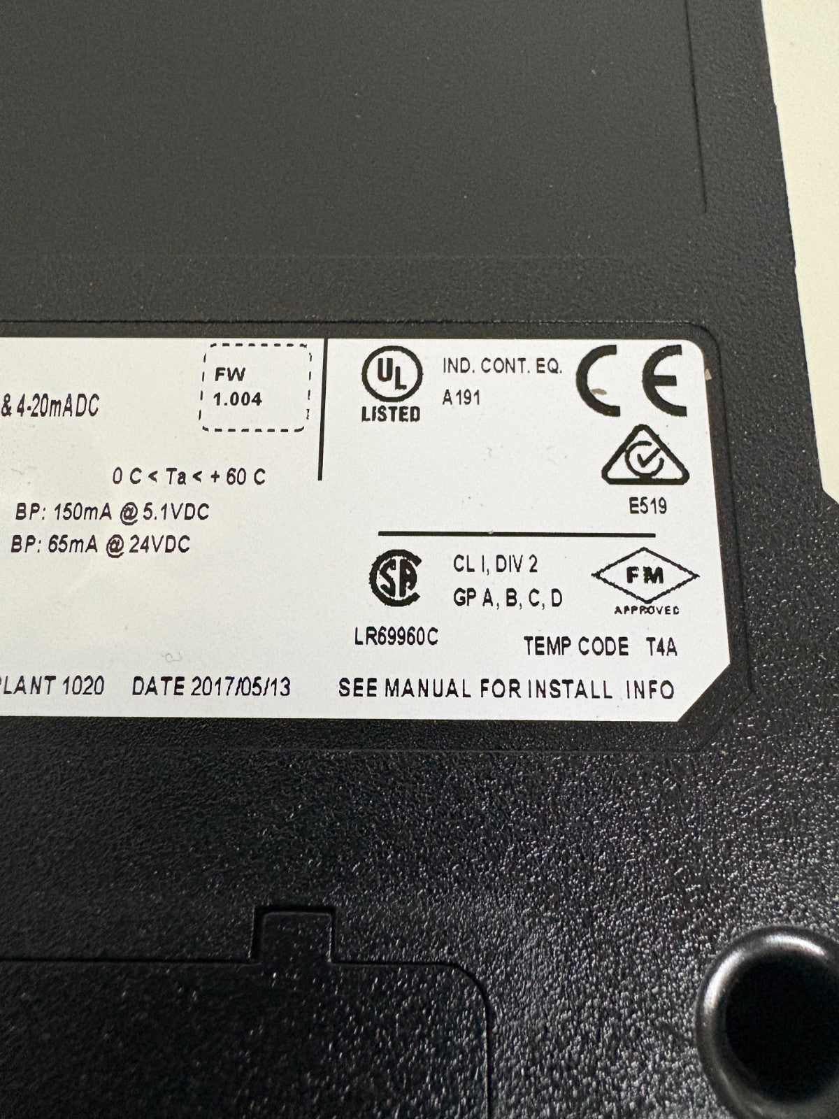 HONEYWELL ANALOG INPUT TK-IAH161 A