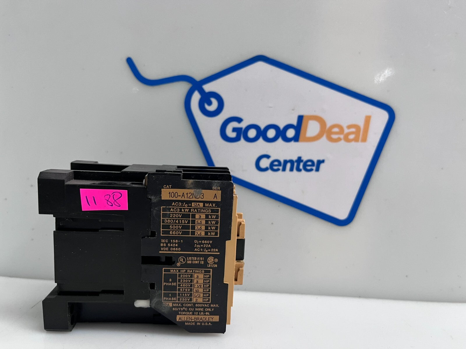 ALLEN-BRADLEY 104-A12ND3 Reversing Contactor (Lot of 2)