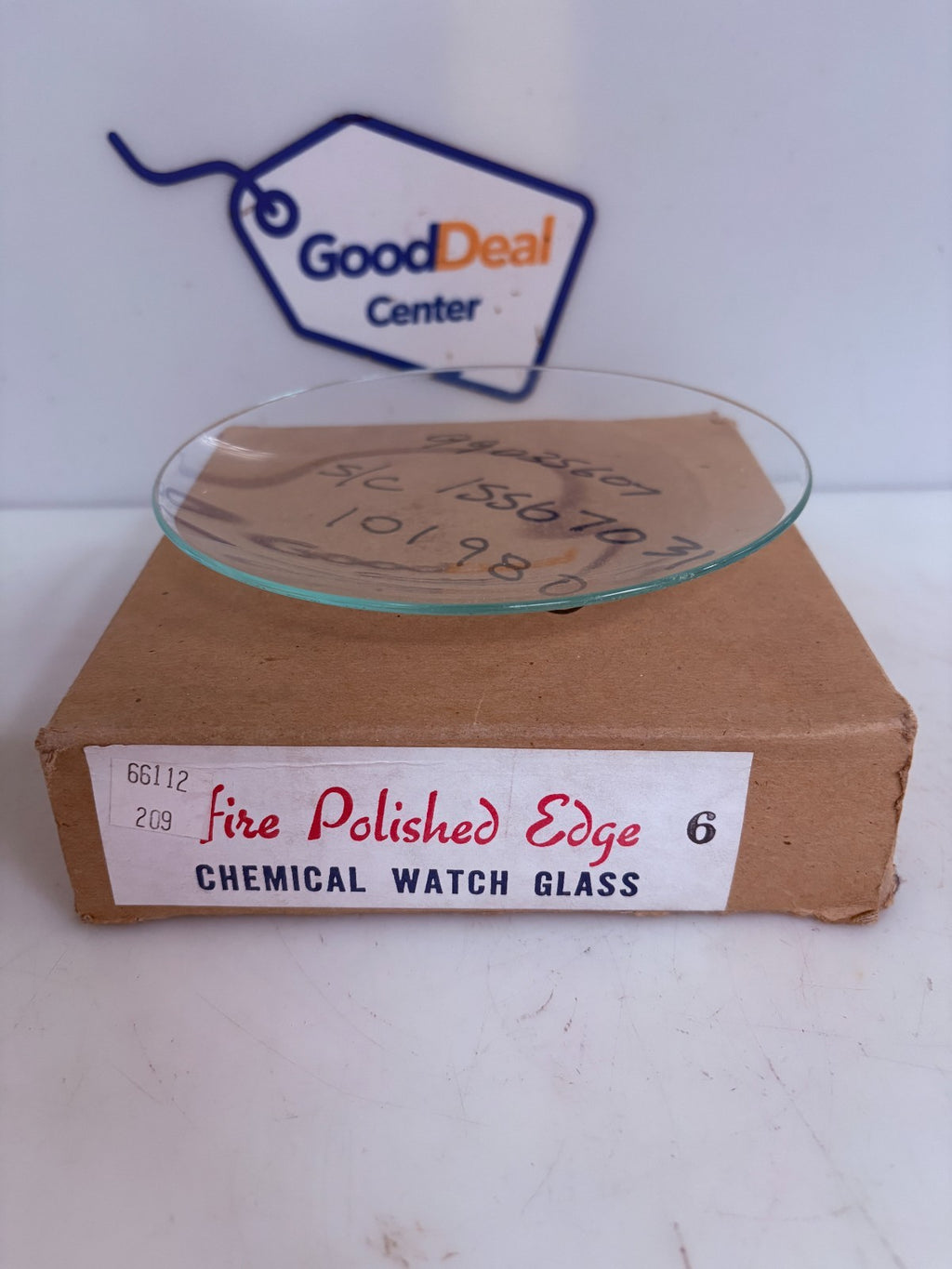 LOT OF 12 FIRE POLISHED EDGE 6" CHEMICAL WATCH GLASS