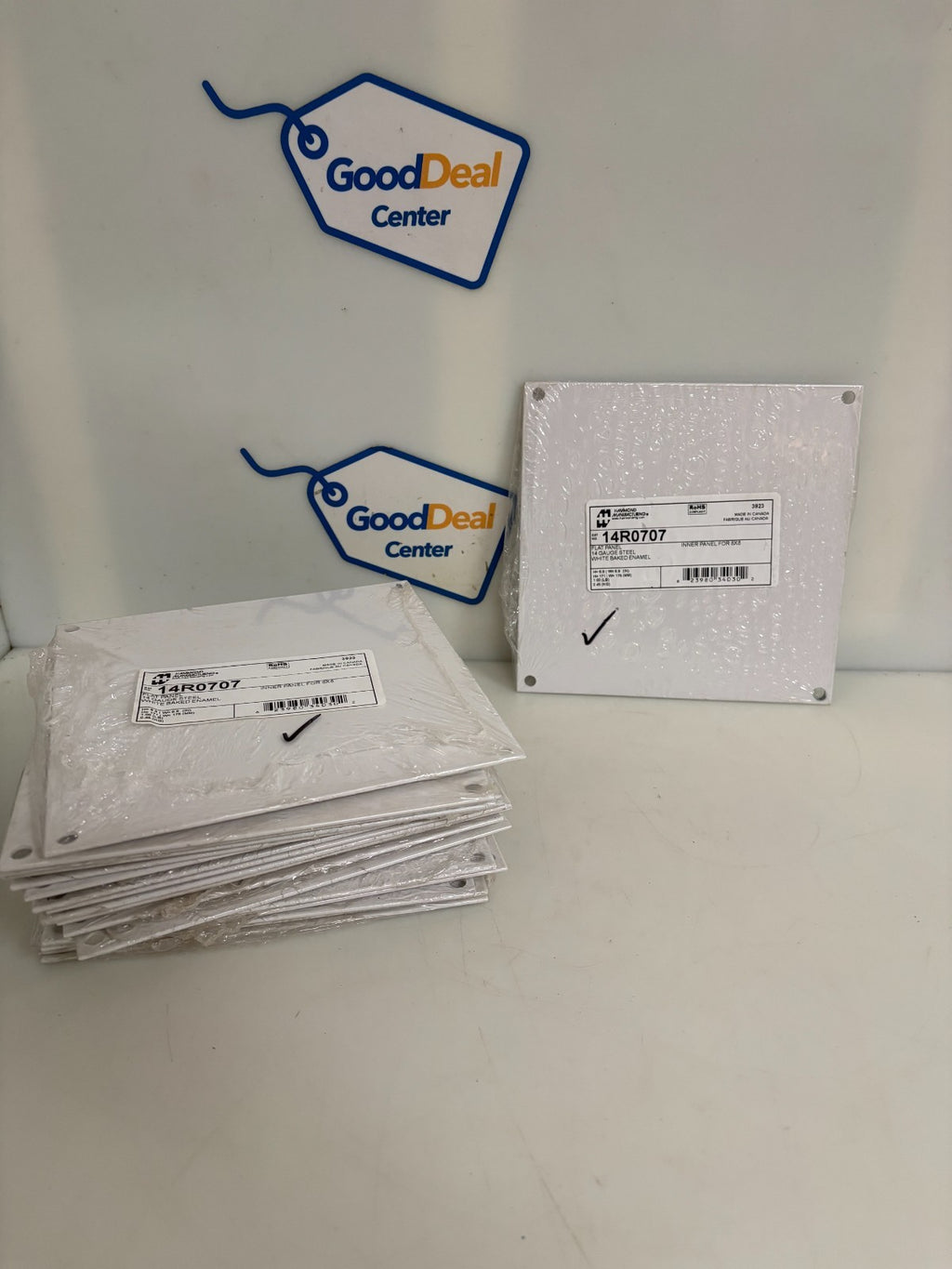 LOT OF 20 HAMMOND MANUFACTURING INNER PANEL FOR 8X8 #14R07070