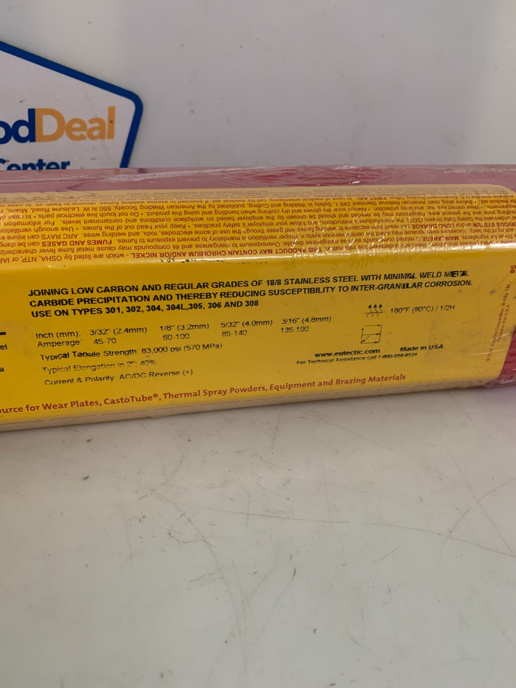 CASTOLIN EUTECTIC EUTEC TRODE 53L ALL POSITION S.STEEL ELECTRODE 6LB2
