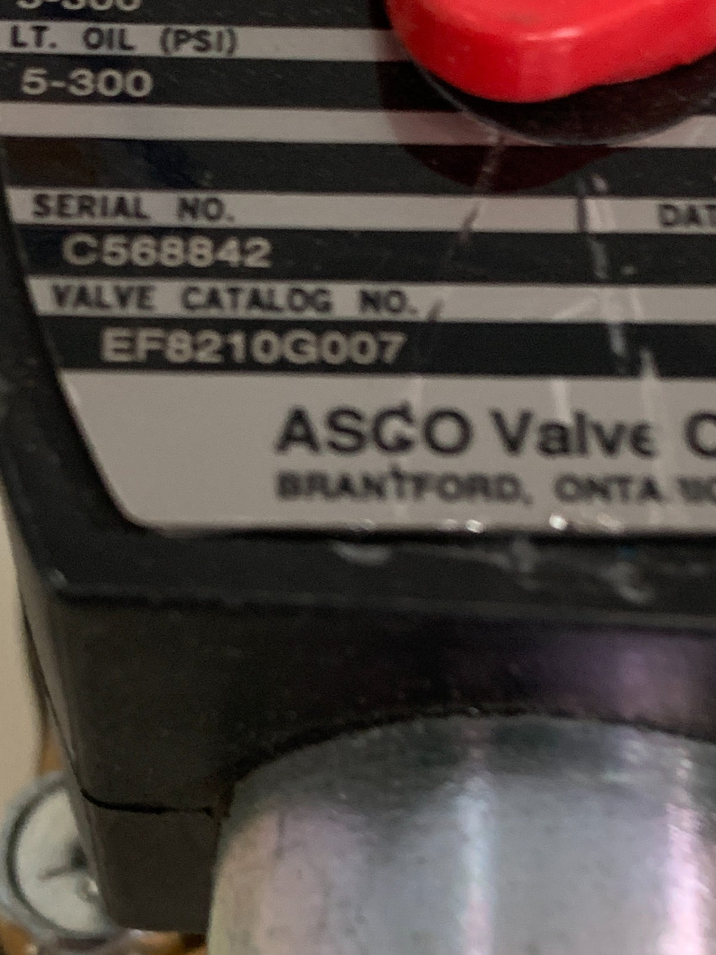 ASCO RED HAT SOLENOID VALVE EF8210 G007