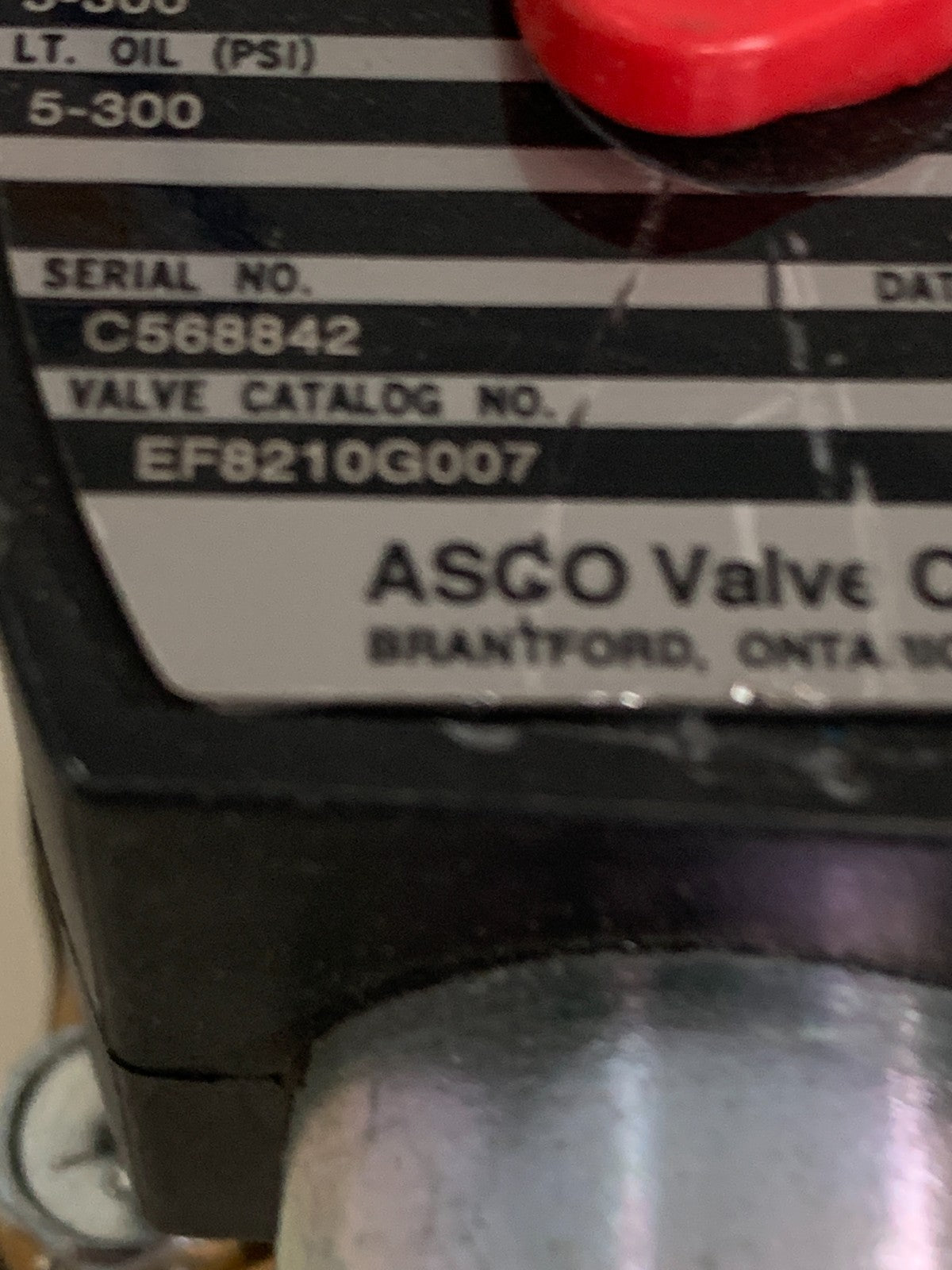ASCO RED HAT SOLENOID VALVE EF8210 G007