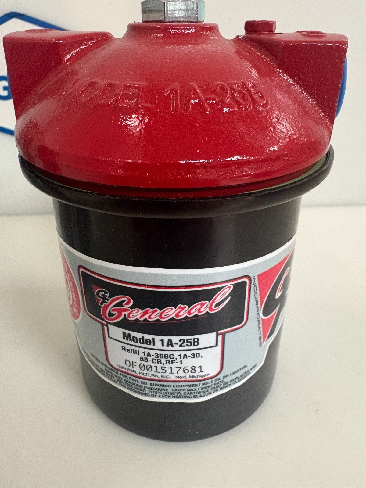 G F GENERAL STEEL FILTER BOWL 1A-25B