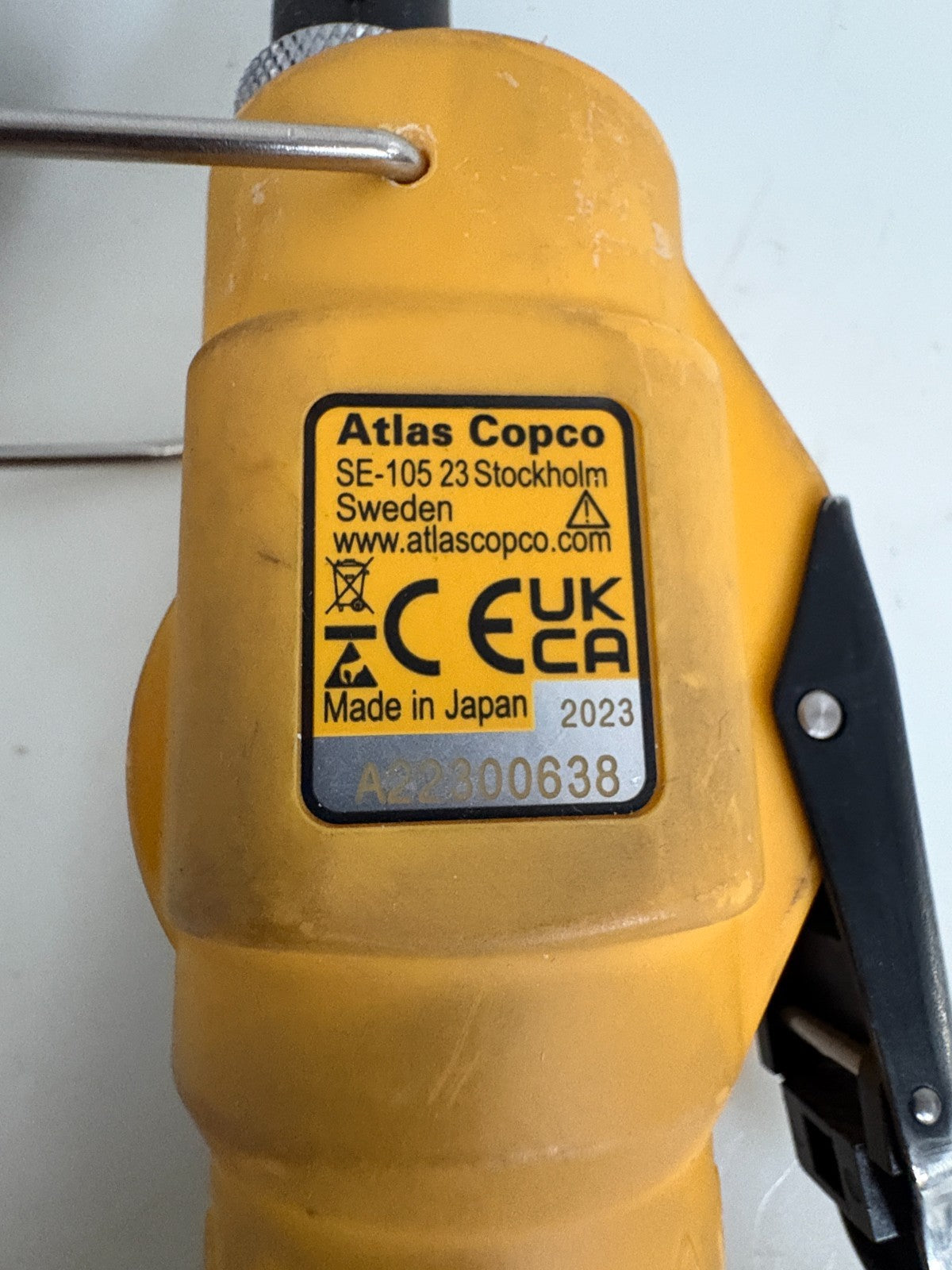 ATLAS COPCO EBL20 ELECTRIC CLUTCH SCREWDRIVER 