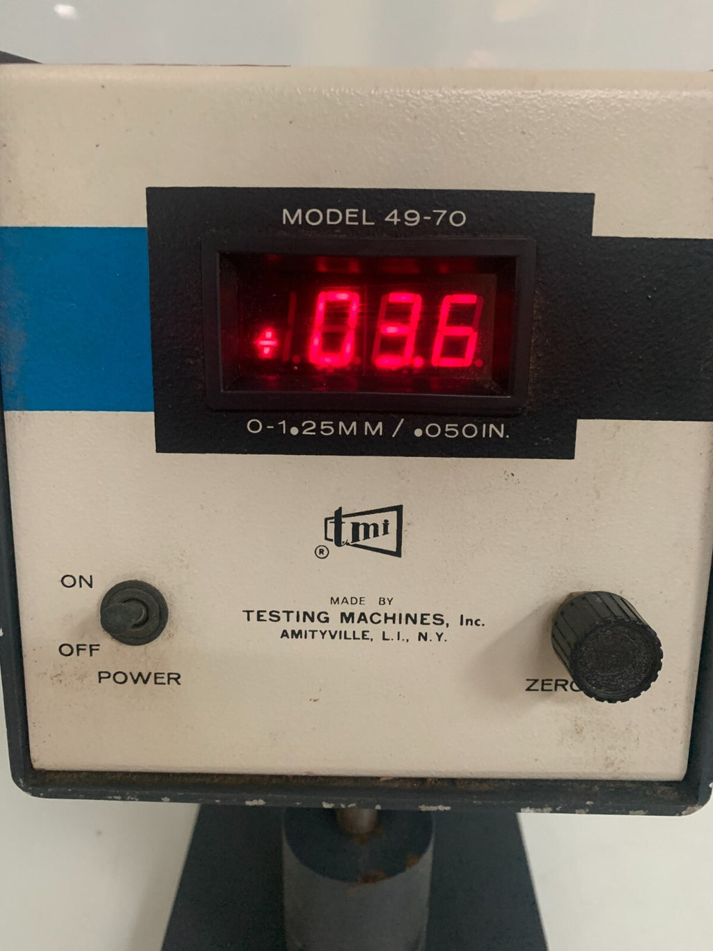 TMI DIGITAL MICROMETER TESTING MACHINE MODEL 49-70