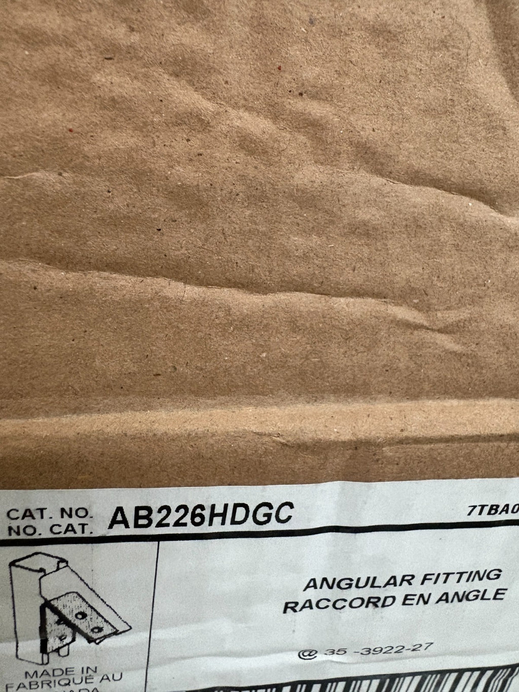 LOT OF 5 ABB THOMAS & BETTS SUPERSTRUT ANGULAR FITTING AB226HDGC2