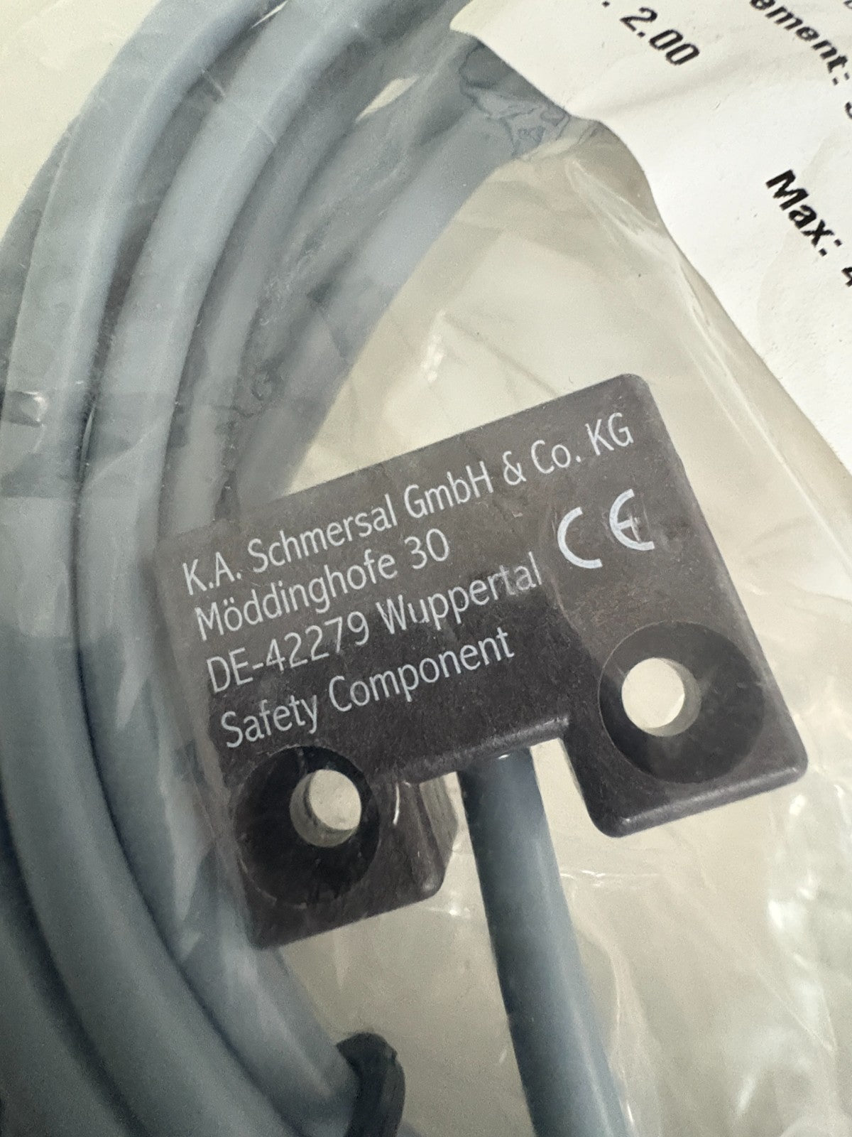 SCHMERSAL ACTUATOR BPS-250 W/CABLE BNS 250-112 3.M1