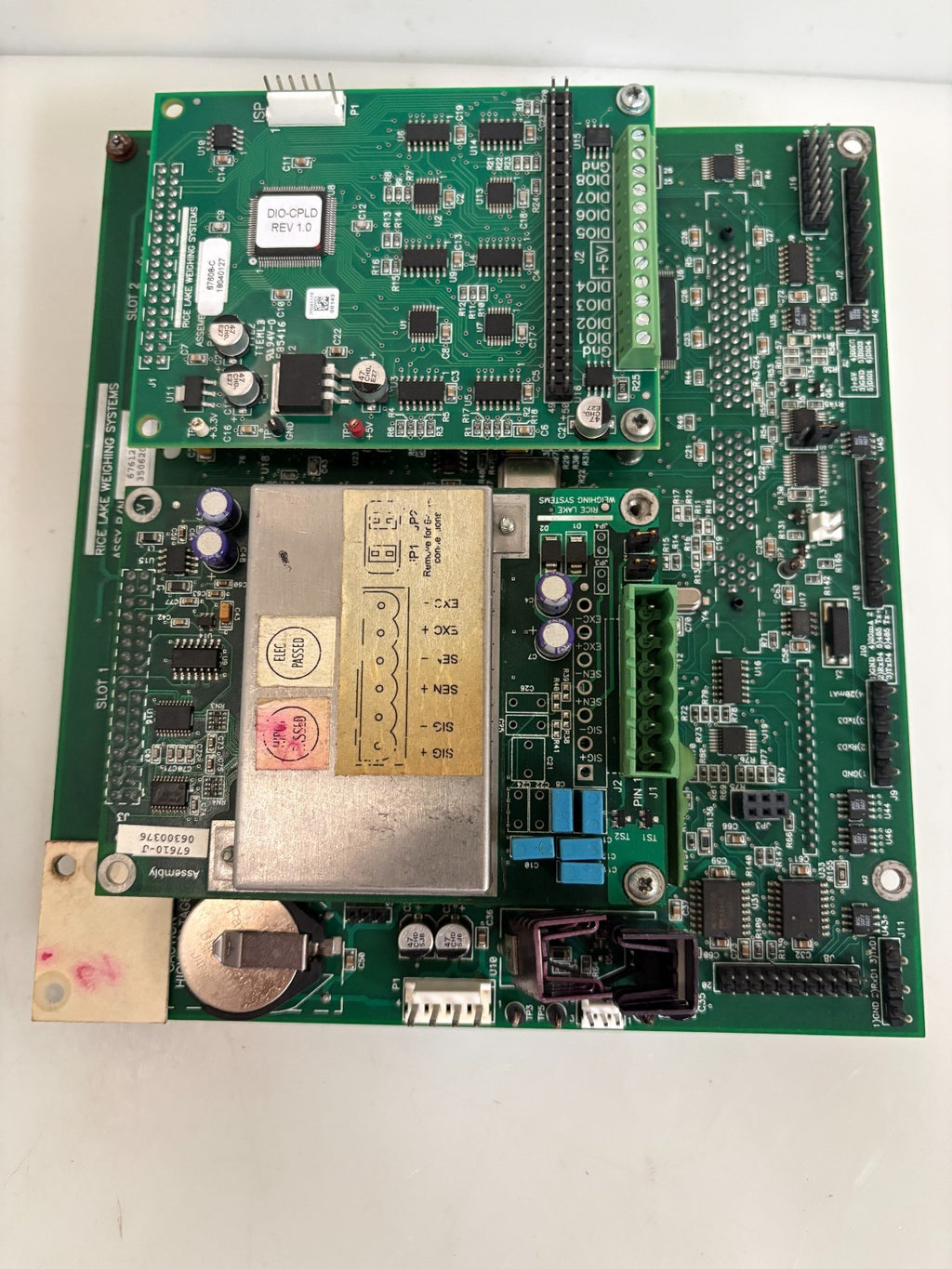 RICE LAKE WEIGHING SYSTEMS ASS CIRCUIT BOARD 67612-D W/67610-J AND 67608-C