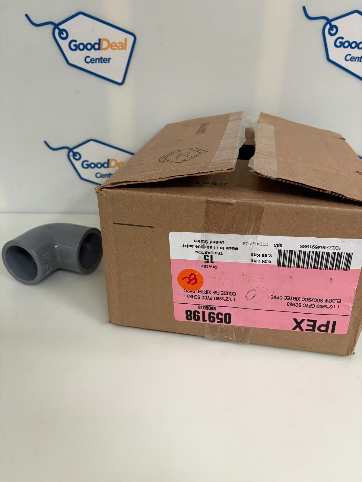 IPEX 1 1/2" ELBOW CPVC SCH80 SOCKET TO SOCKET BOX OF 150