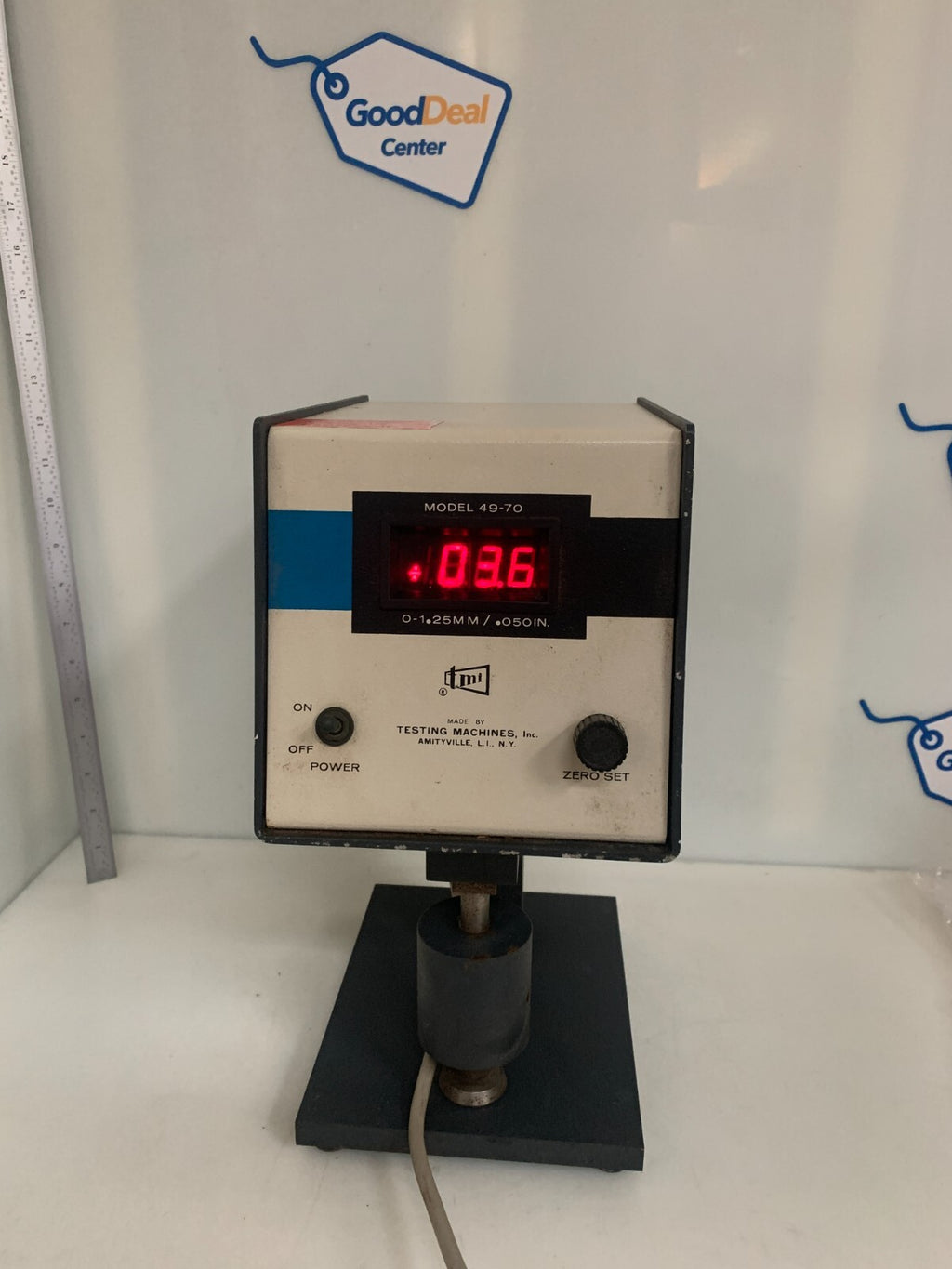 TMI DIGITAL MICROMETER TESTING MACHINE MODEL 49-70