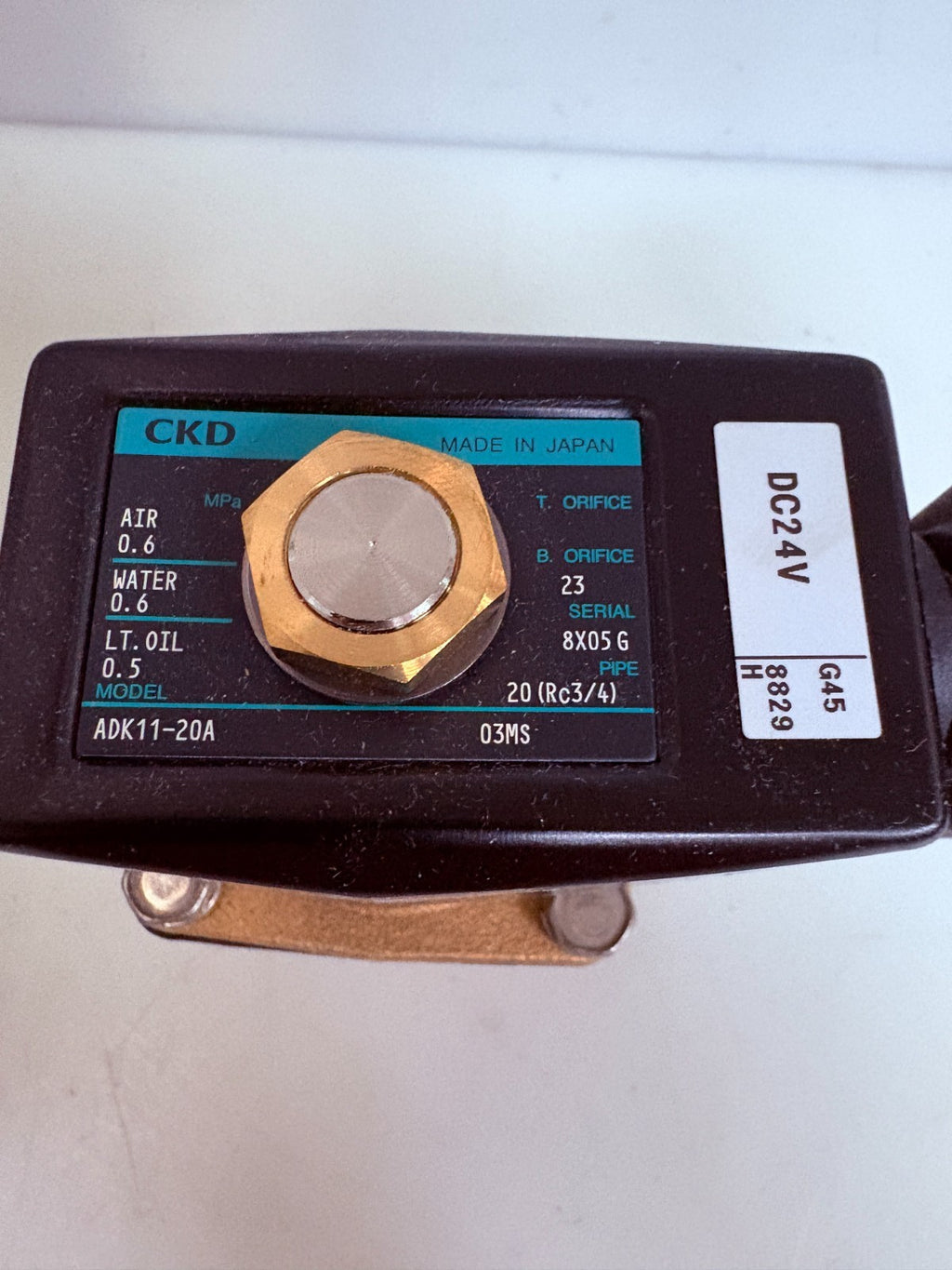 CKD SOLENOID VALVE ADK11-20A-03MS-DC24V 