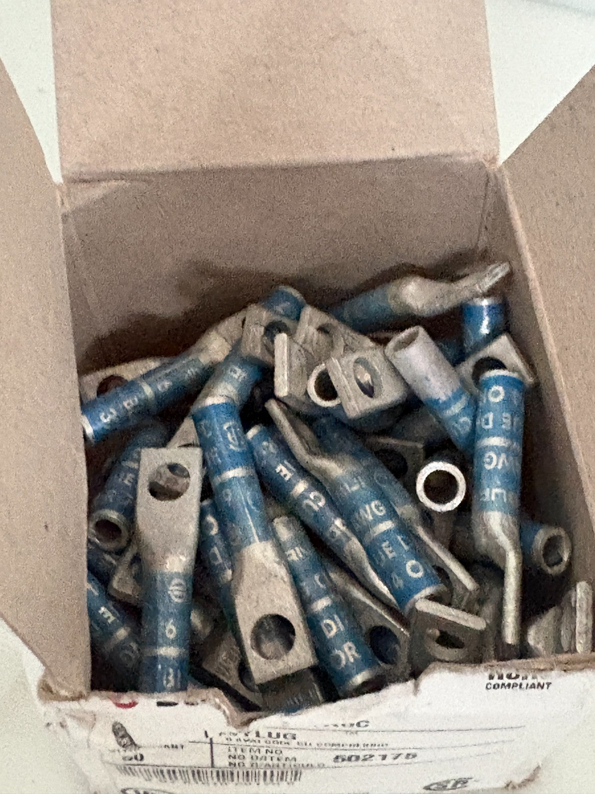 BURNDY HYLUG 6 AWG COMPRESSION LUG YA6C3