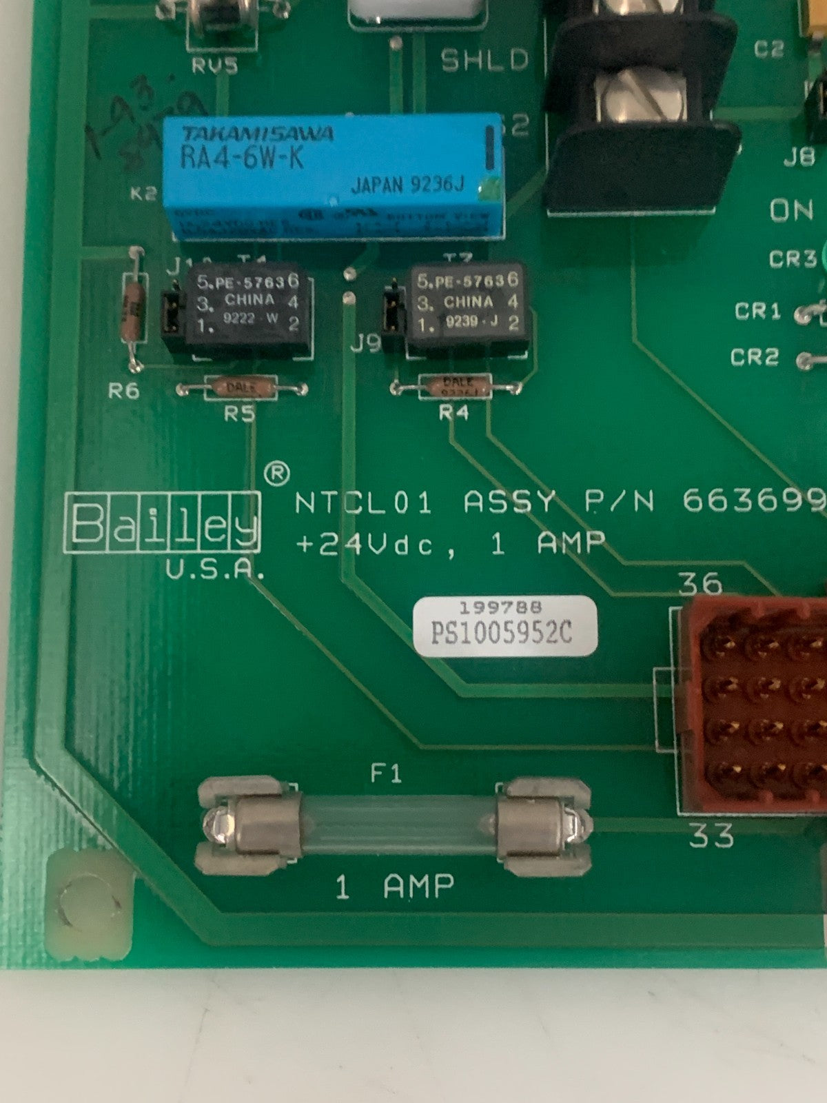 BAILEY CONTROLS COMMUNICATION TERMINATION MODULE 66 36997L12