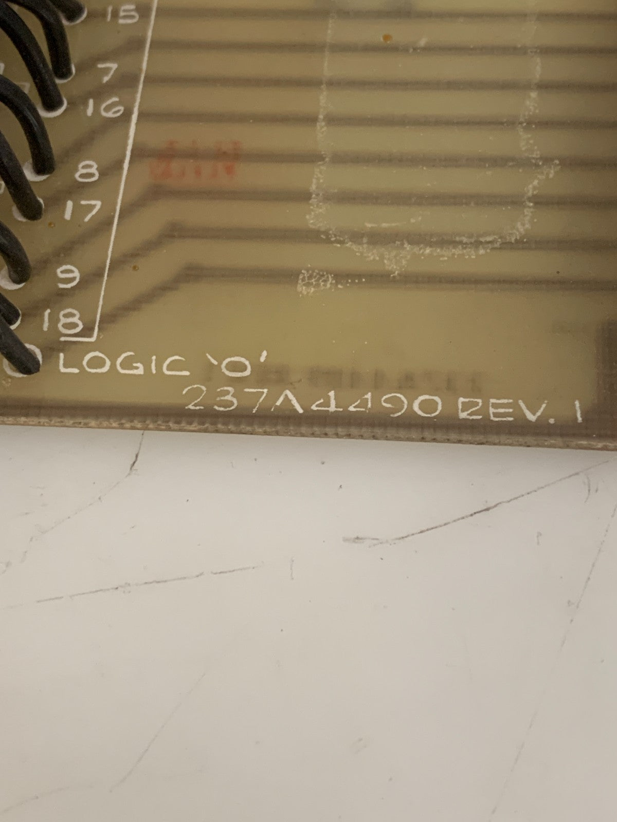 LOGIC INPUT TEST CARD 18 ON/OFF SWITCH M. 0471L0194G.02