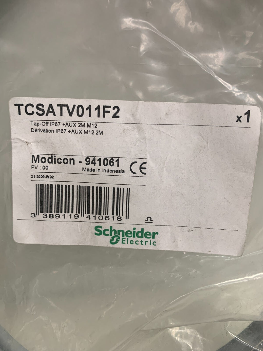 SCNEIDER ELECTRIC TAP OFF TCSATV 011 F21