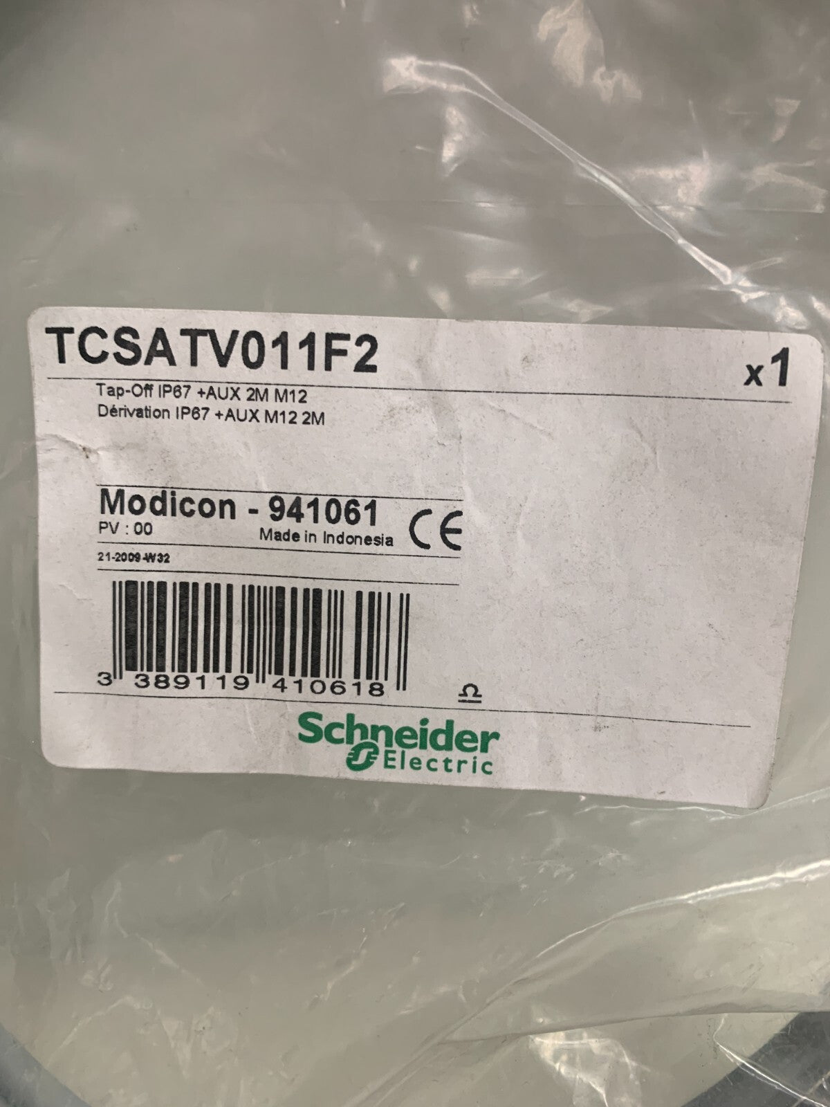 SCNEIDER ELECTRIC TAP OFF TCSATV 011 F21