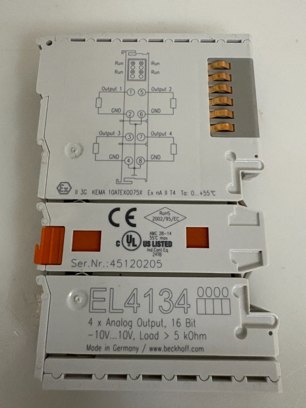 BECKHOFF 4X ANALOG OUTPUT EL4134