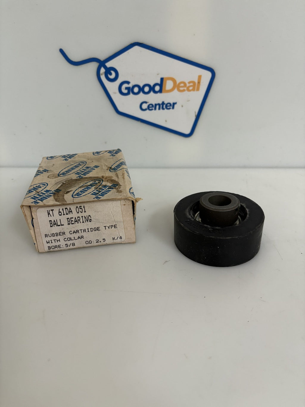 LOT OF 2 CARRIER RUBBER BALL BEARING RUBBER CARTRIDGE TYPE KT 61DA 0510