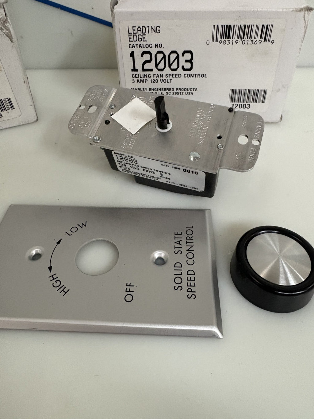 LOT OF 3 LEADING EDGE CEILING FAN SPEED CONTROL #12003