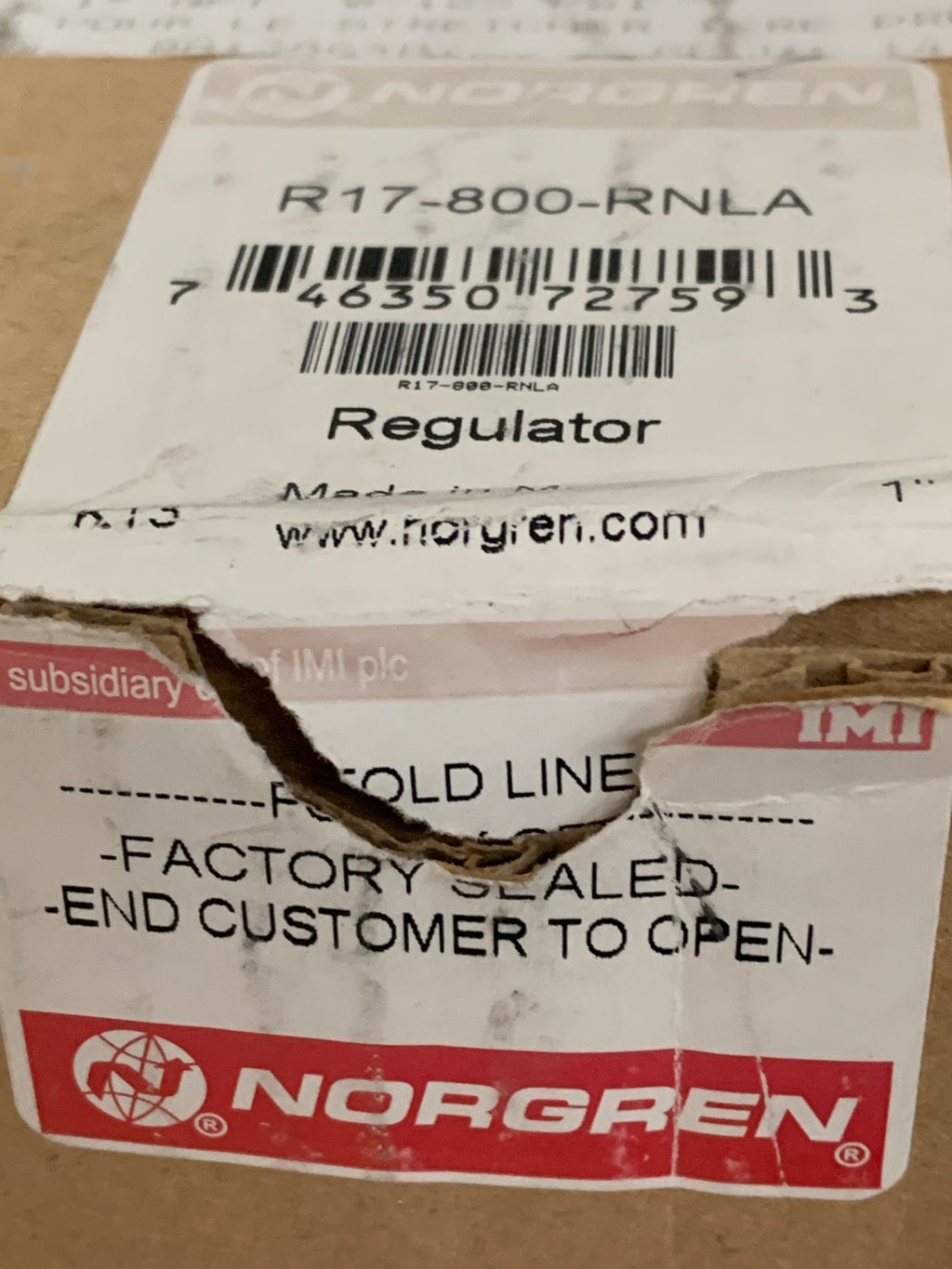 NORGREN REGULATOR R17-800-RNLA
