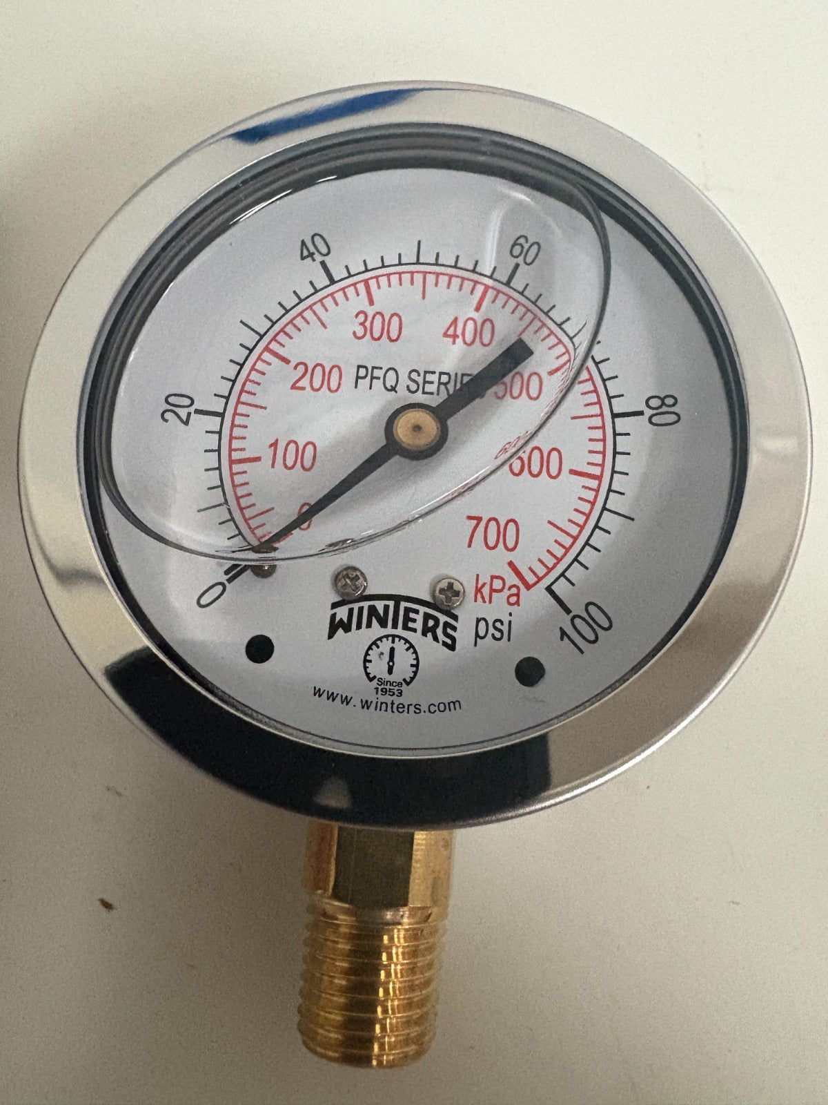 WINTERS PRESSURE GAUGE 0-100 PSI PFQ 804