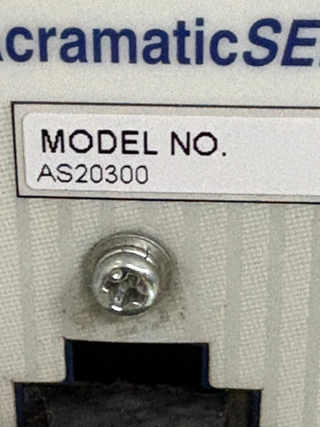VICKERS ACRAMATIC SERVO AS20300
