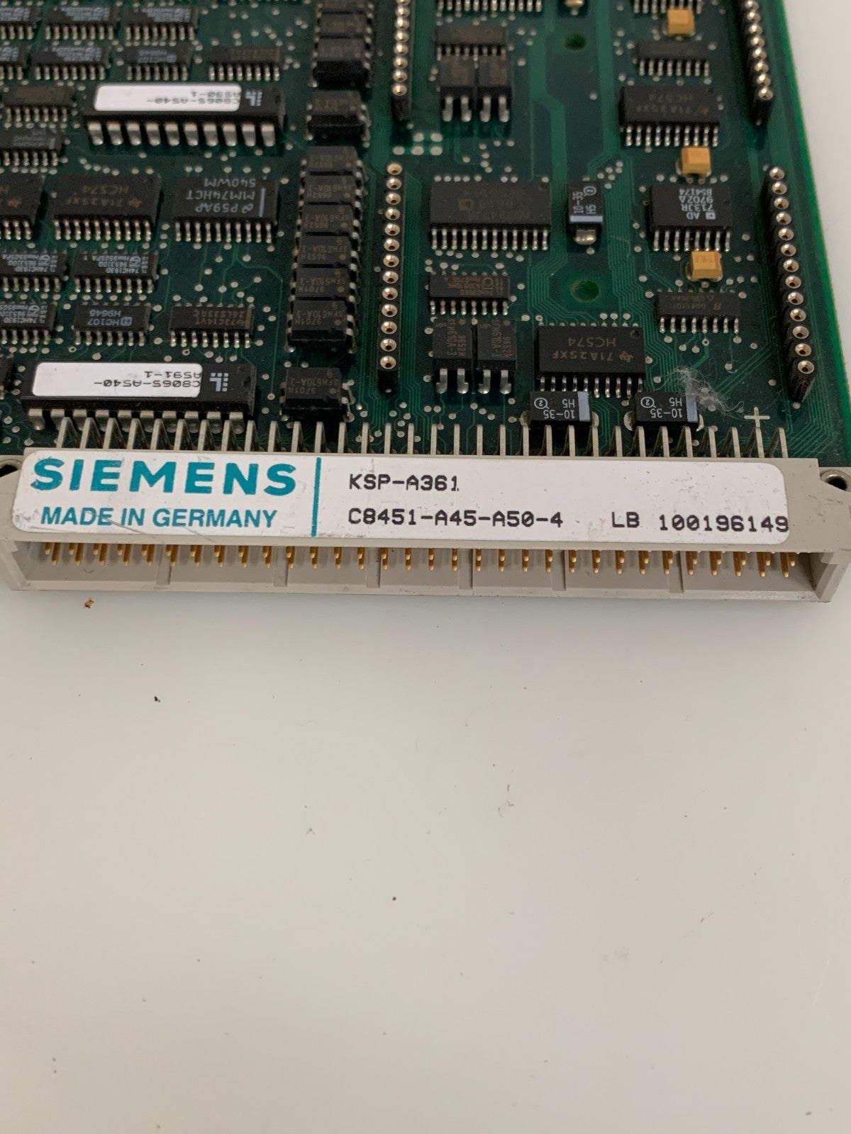 SIEMENS VME-3 AXIS CONTROLLER KSP-A361 CB451-A45-A50-4