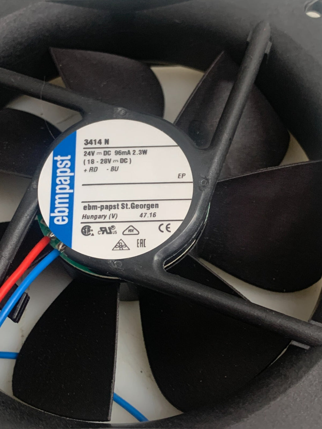 EBMPAPST  Axial Fans  (Mixed Lot of 5)  3414NHH + 3414N