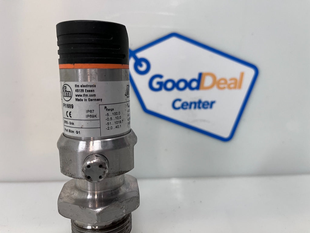 IFM ELECTRONIC PI1689 PROGRAMMABLE FLUSH PRESSURE TRANSMITTER SENSOR