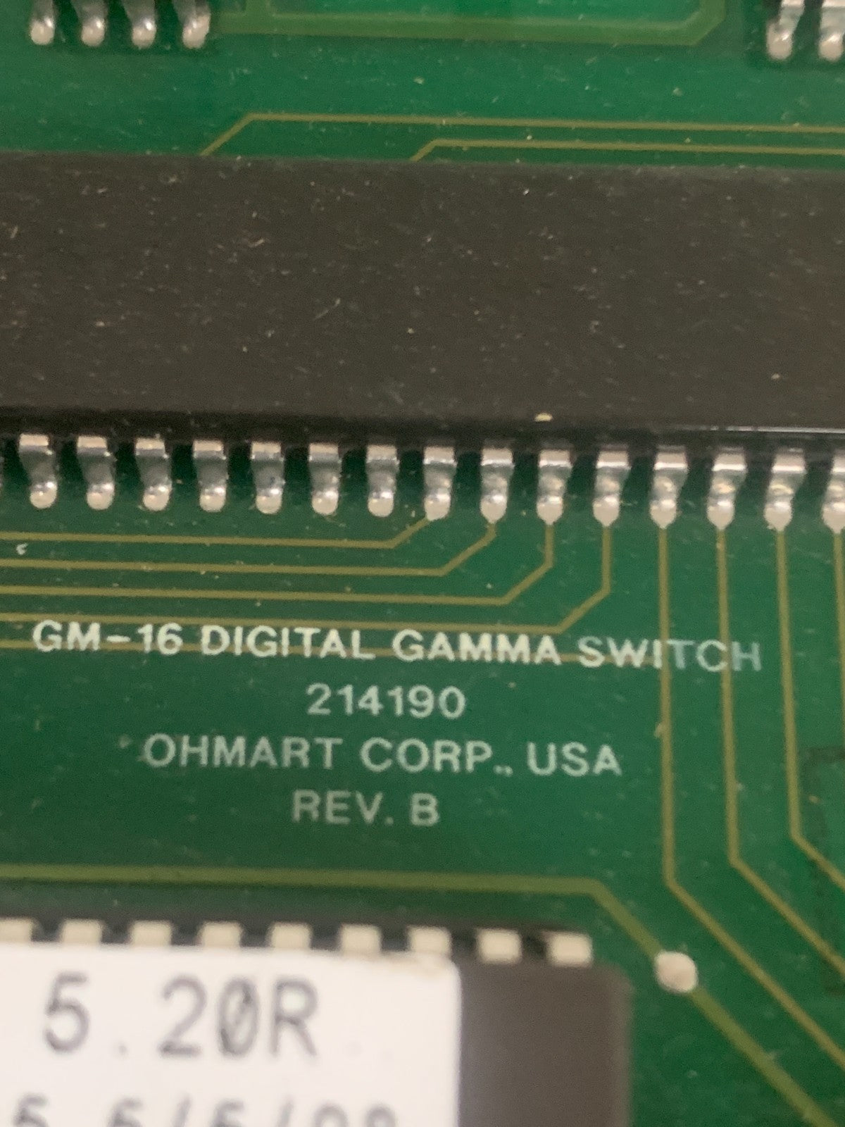 OHMART GM-16 DIGITAL GAMMA SWITCH 214190