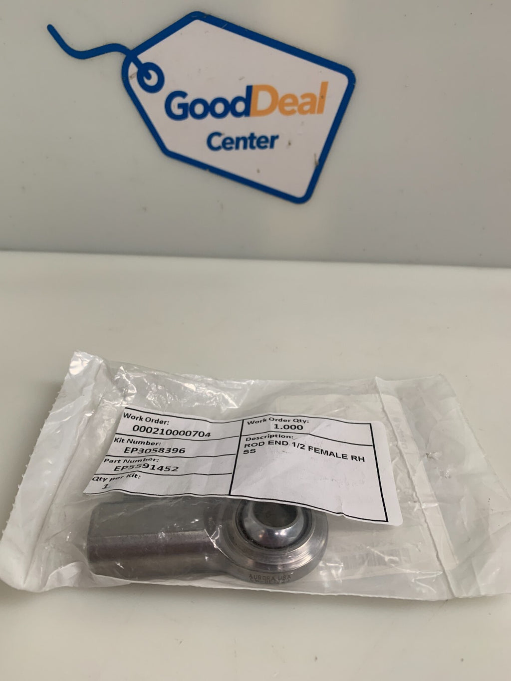 PACTIV EVERGREEN ROD END 1/2 FEMALE RH SS 559 14520