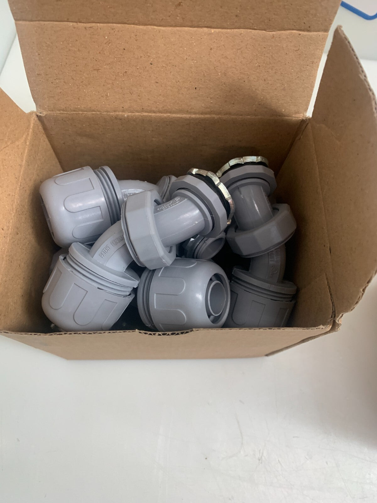 Lot of 2 boxes of 10 Cefco Multi Angle Connectors Gray NMF-SWIV 1/2"